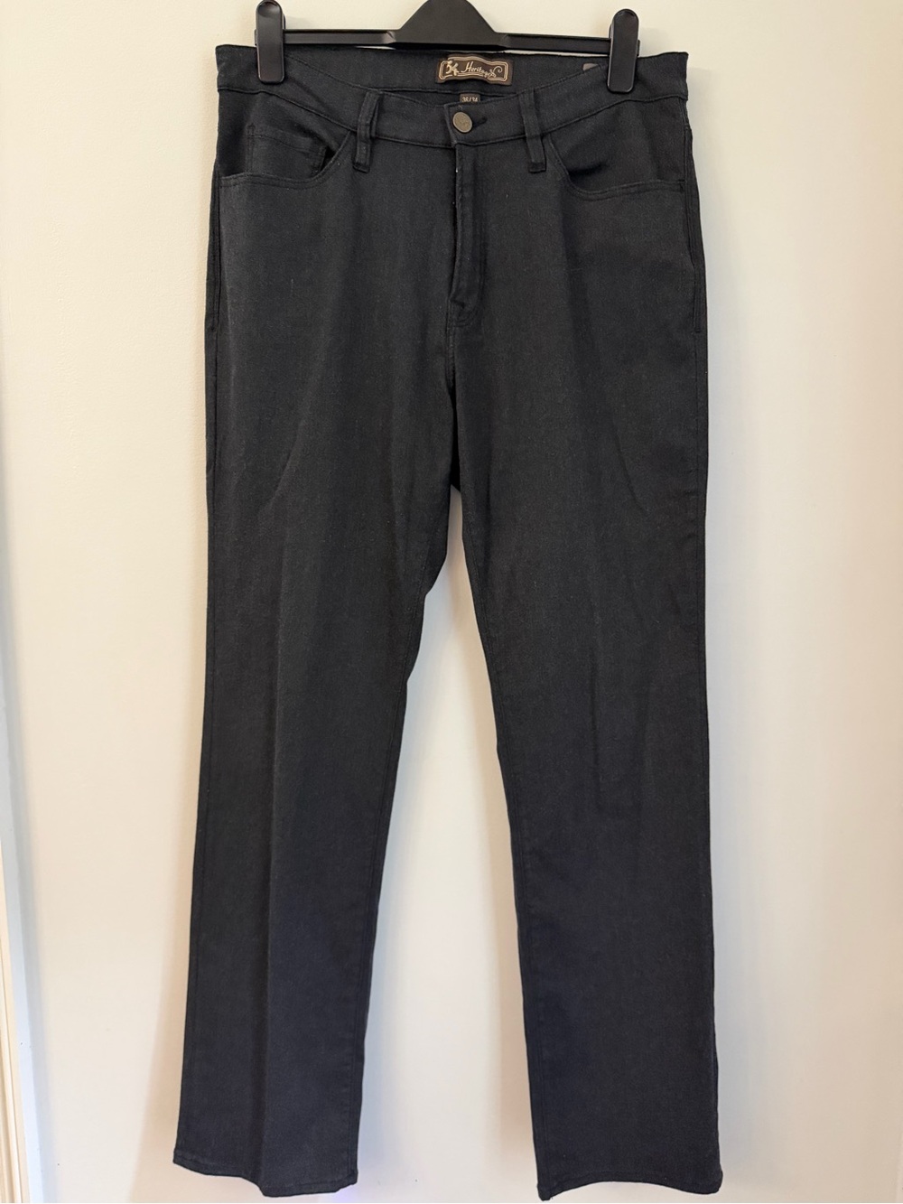 34 Heritage Charisma Jeans Men's 36X34 (Actual 34X33) Black Classic Fit